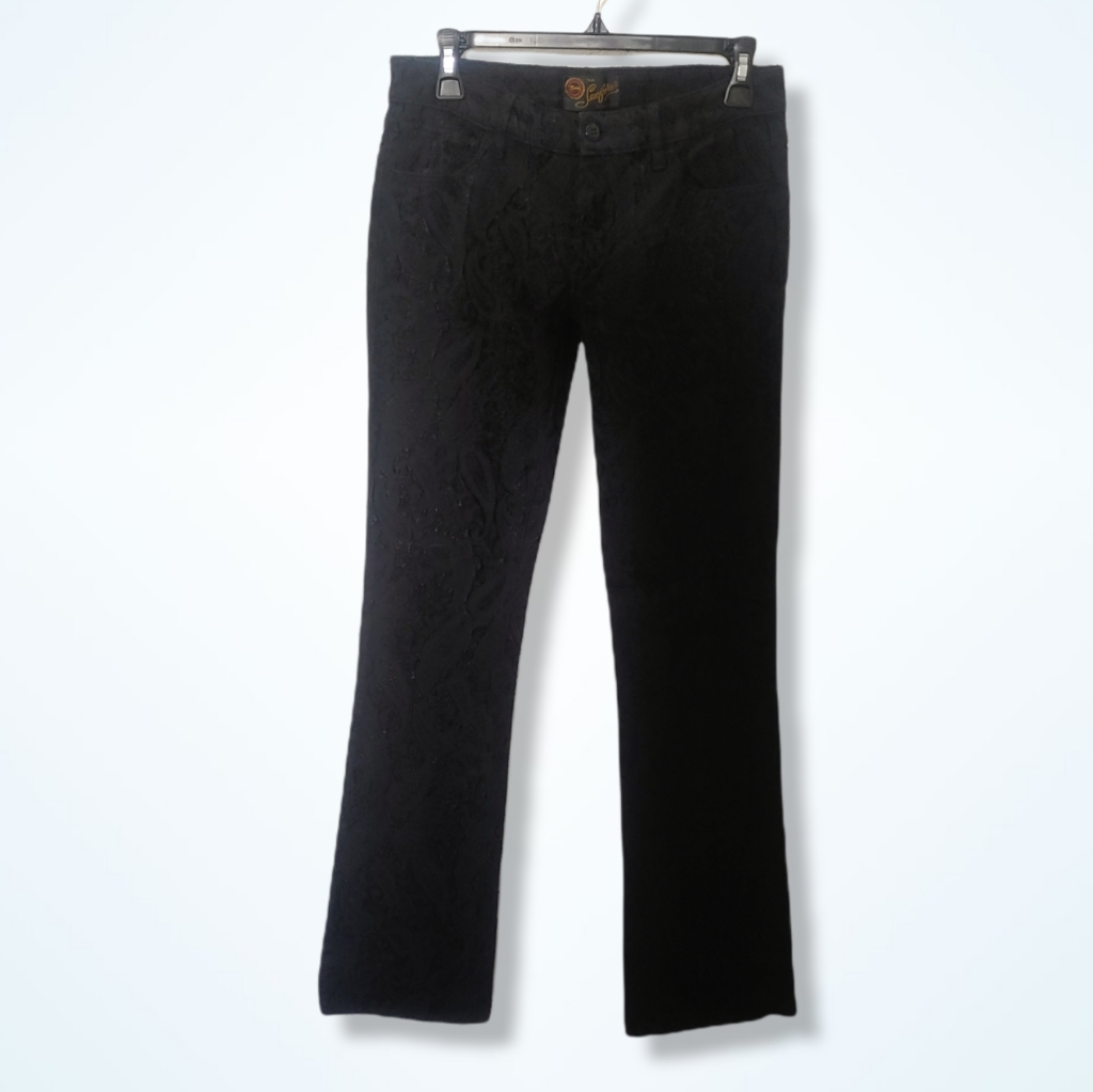 The Seafarer | Drake Black Paisley Trousers